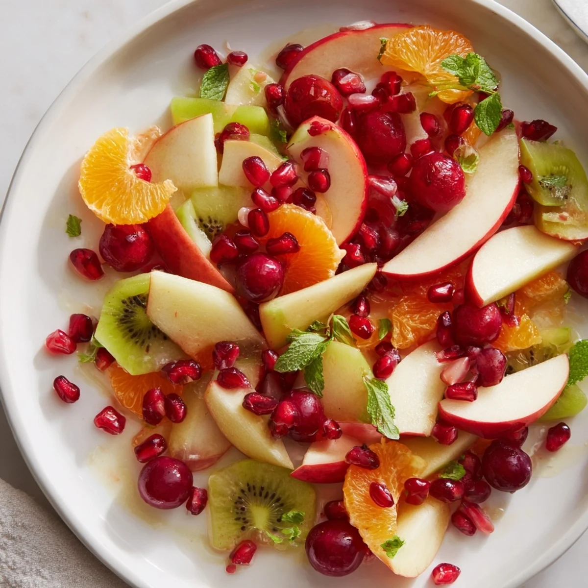 Winter Fruit Salad Honey Lime