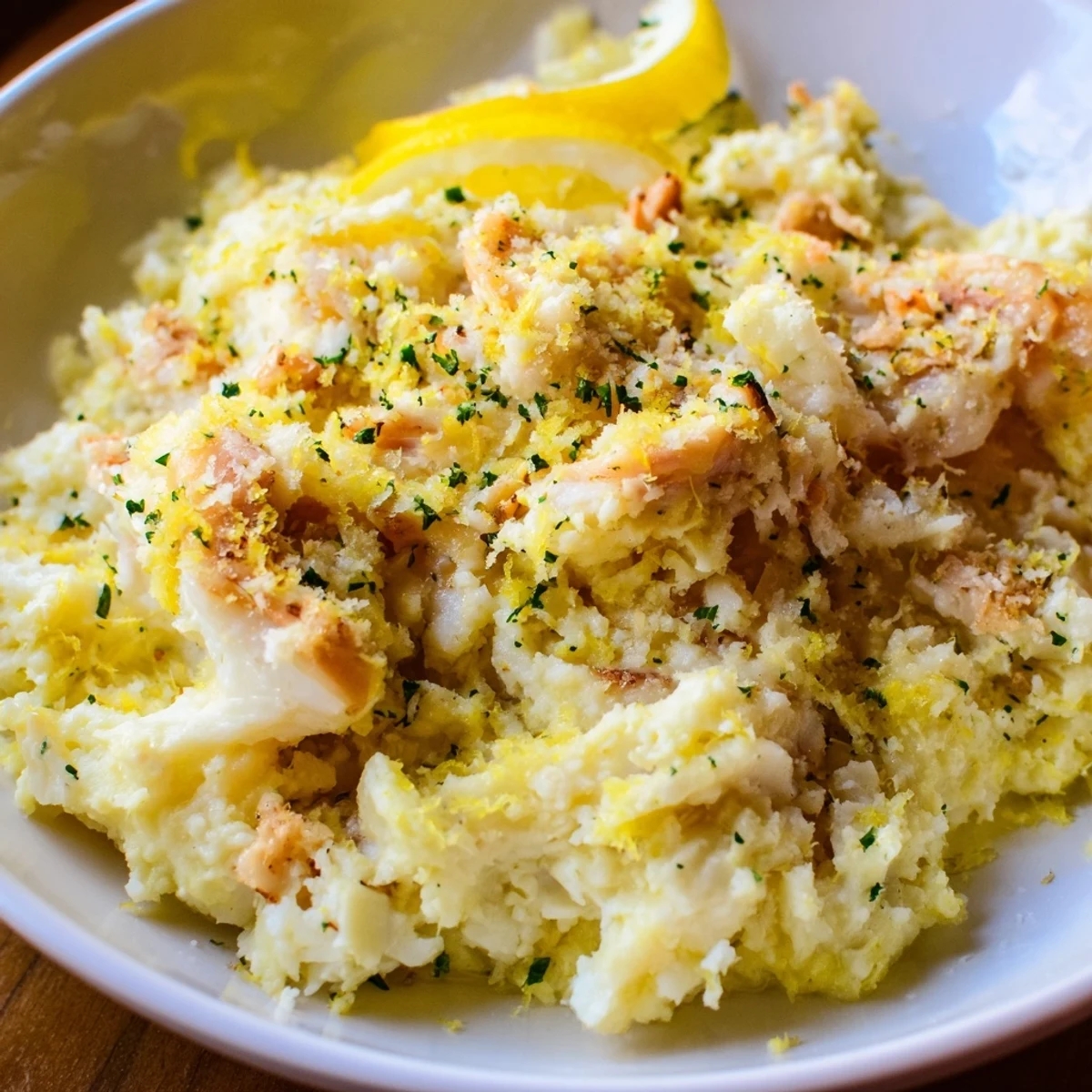 Baked Cod with Lemon Herb Butter Crumb offers tender fish, topped with a savory, herbaceous breadcrumb crust.