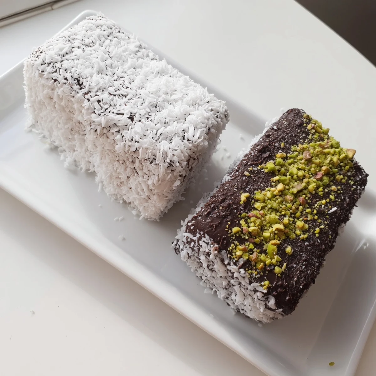 Fluffy marshmallows half-dipped in melted chocolate, sprinkled with colorful toppings on a parchment-lined tray.