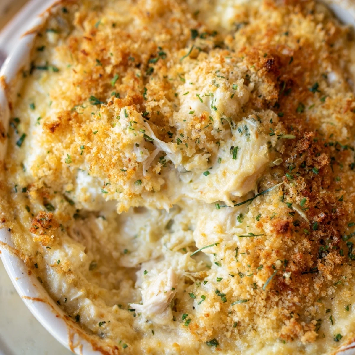 Savor this creamy Crab Dip with Crackers and Crostini, a golden, bubbly appetizer with tender crab, lemon, and herbs alongside crispy bread and crackers.