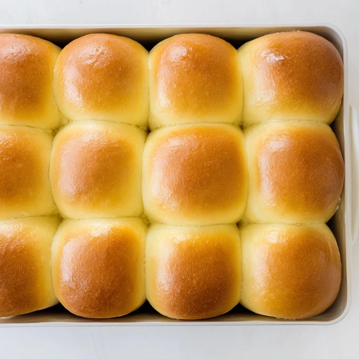 Warm Buttery Bliss Brioche Rolls served on a wooden board ready for breakfast or dinner