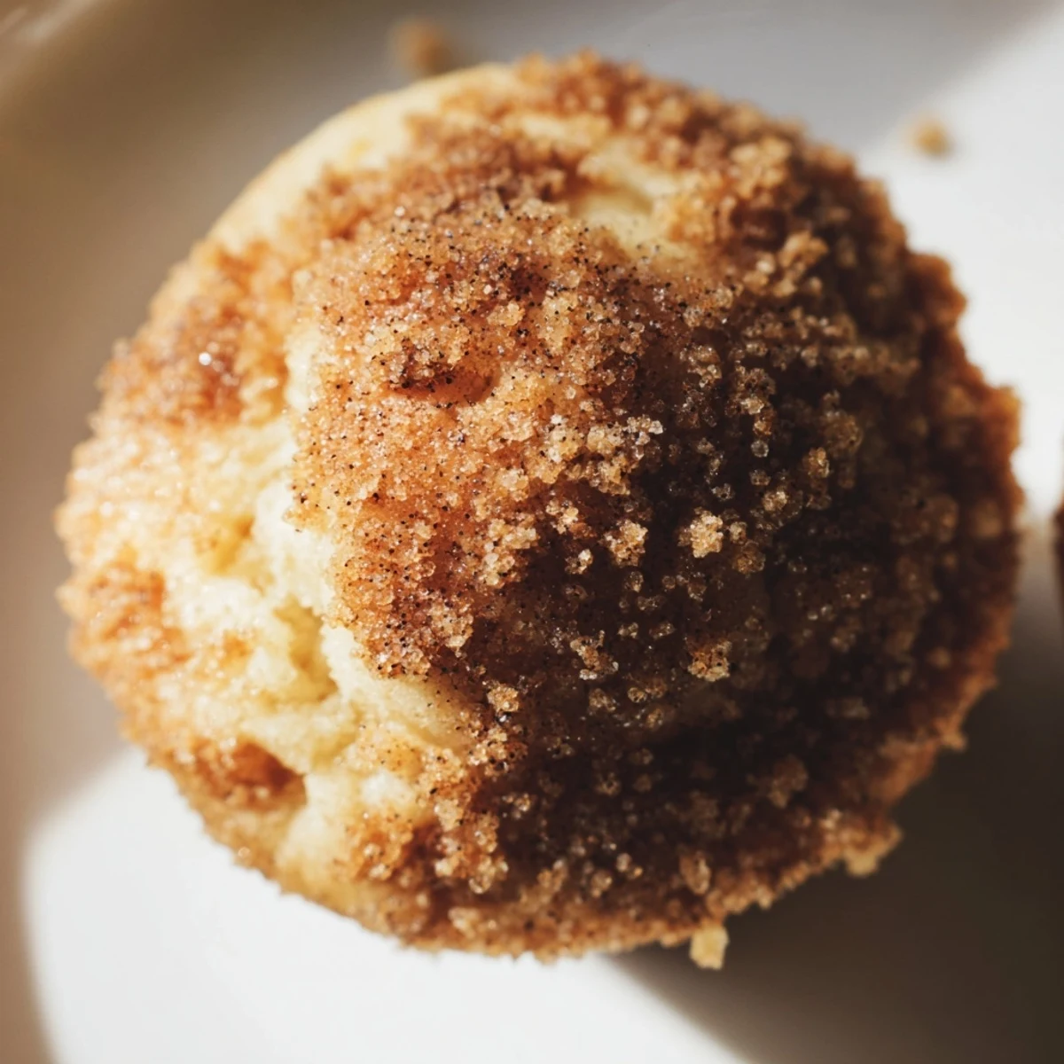 Bite-sized easy cinnamon sugar mini muffins topped with buttery cinnamon sugar dusting