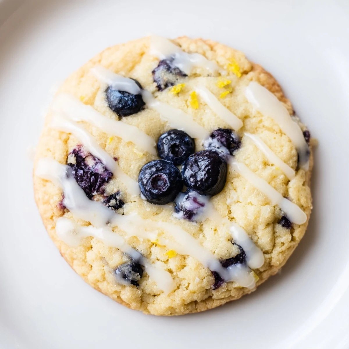 Soft stuffed cookies featuring tangy lemon zest, sweet blueberries, and hidden cream cheese filling