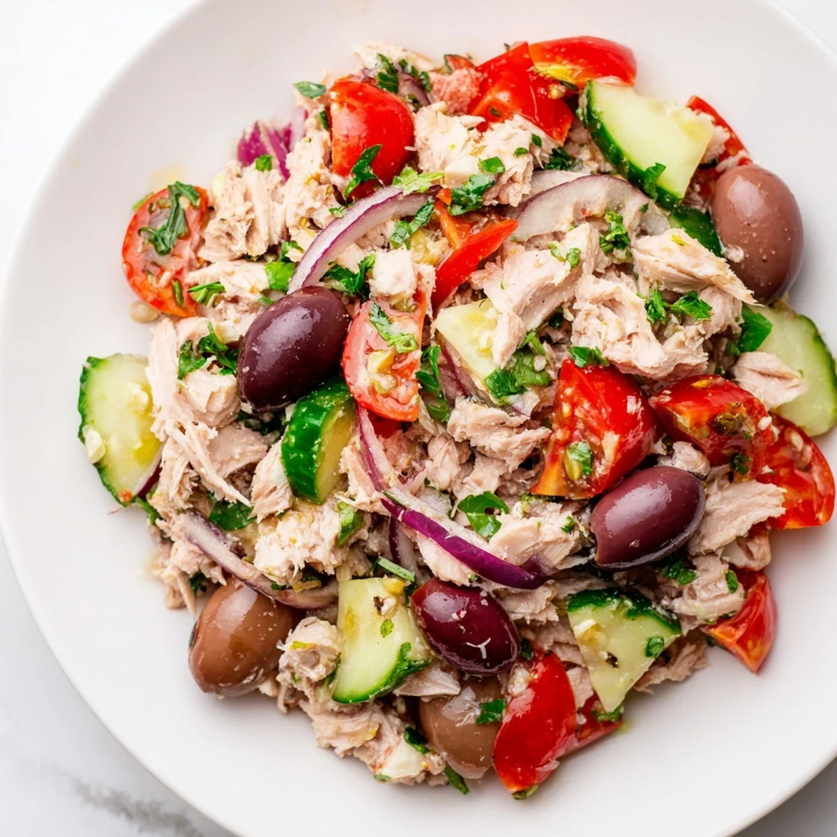 Simple Mediterranean Tuna Salad
