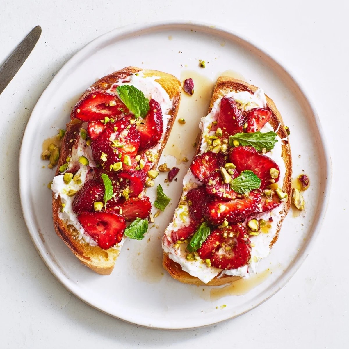 Roasted Strawberry Whipped Ricotta