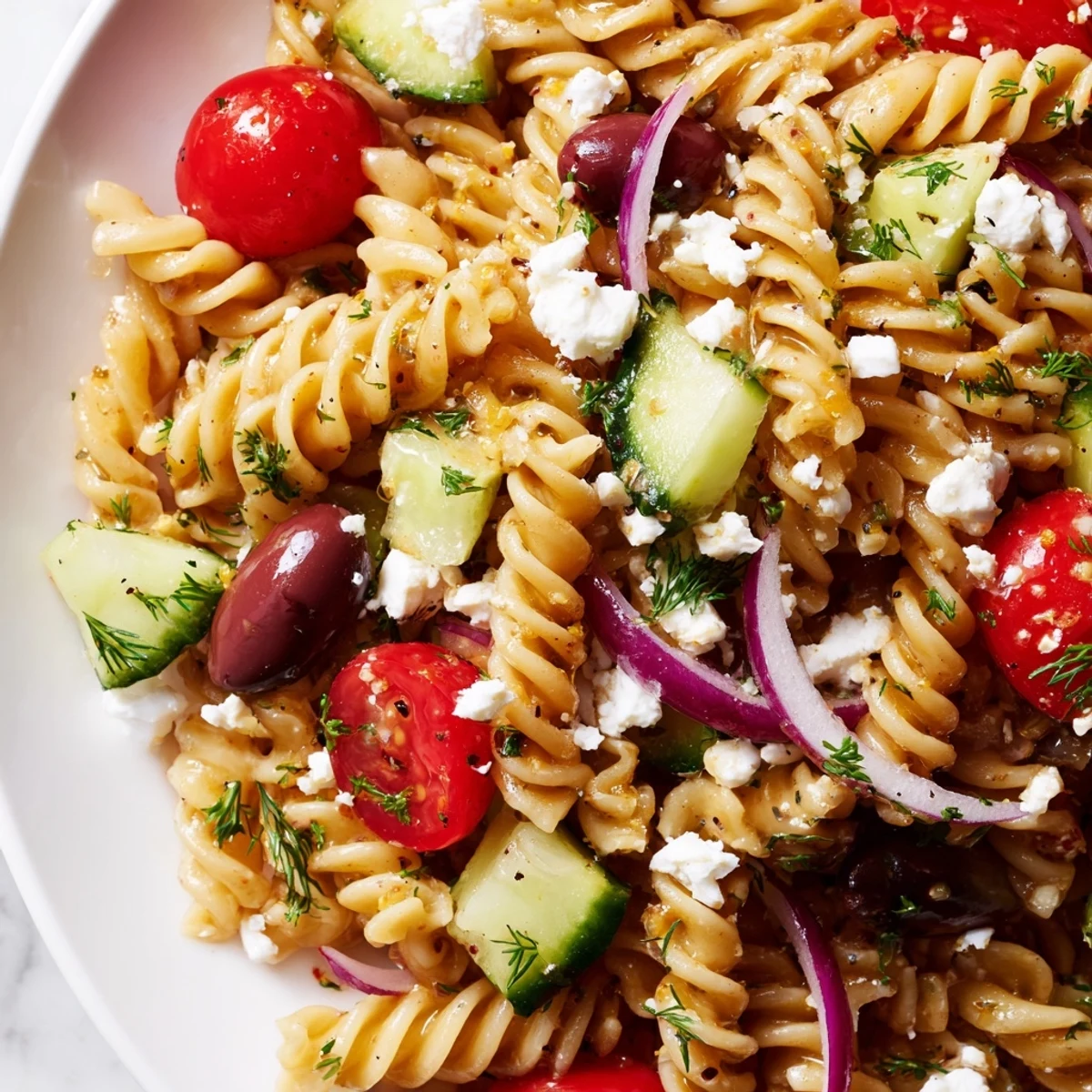 Greek Pasta Salad with Feta