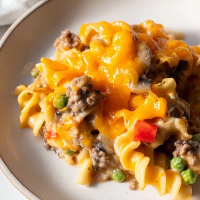 Cheesy Beef and Noodle Casserole