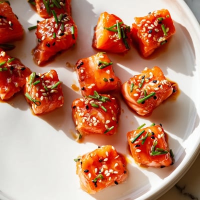 Hot Honey Salmon Bites